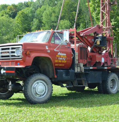 water well drilling rig by adams well drilling in cuba ny